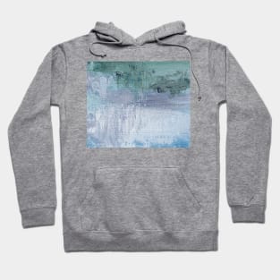 Abstract Oil Painting 10c3 Ocean Teal Very Pery Hoodie